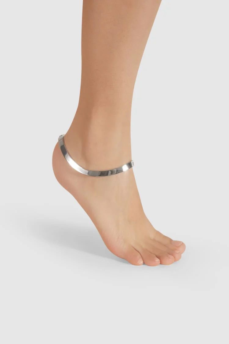 Silver Ankle Bracelet - Image 4