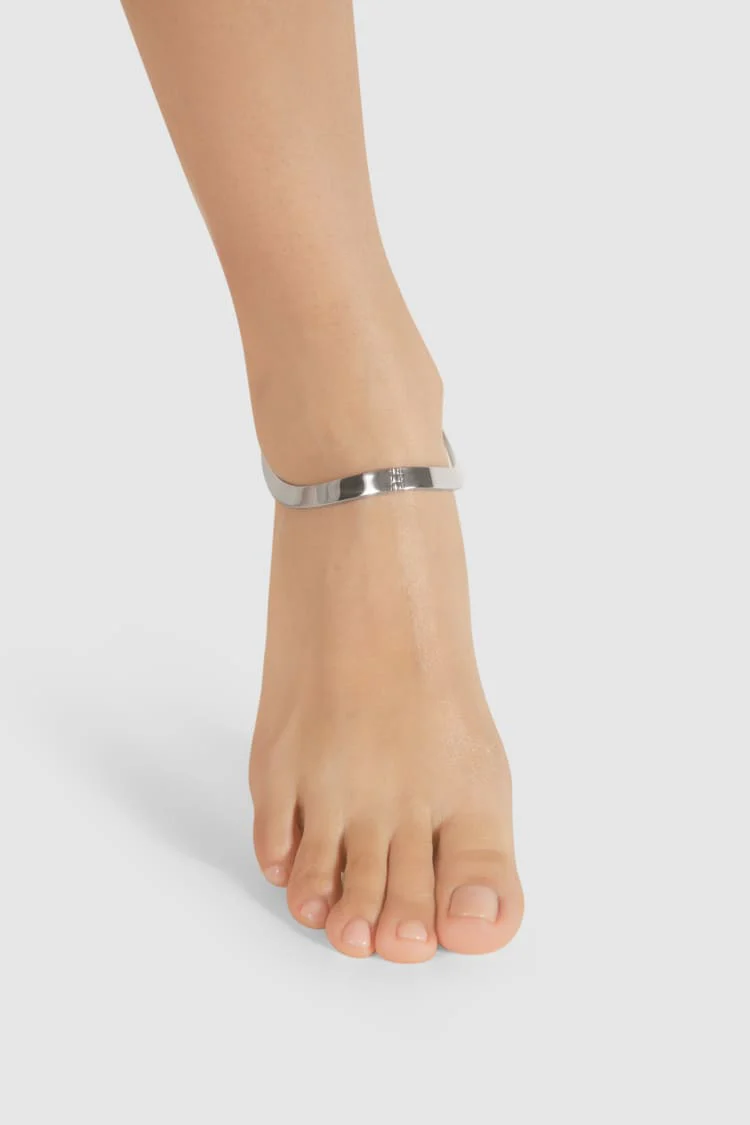 Silver Ankle Bracelet - Image 5