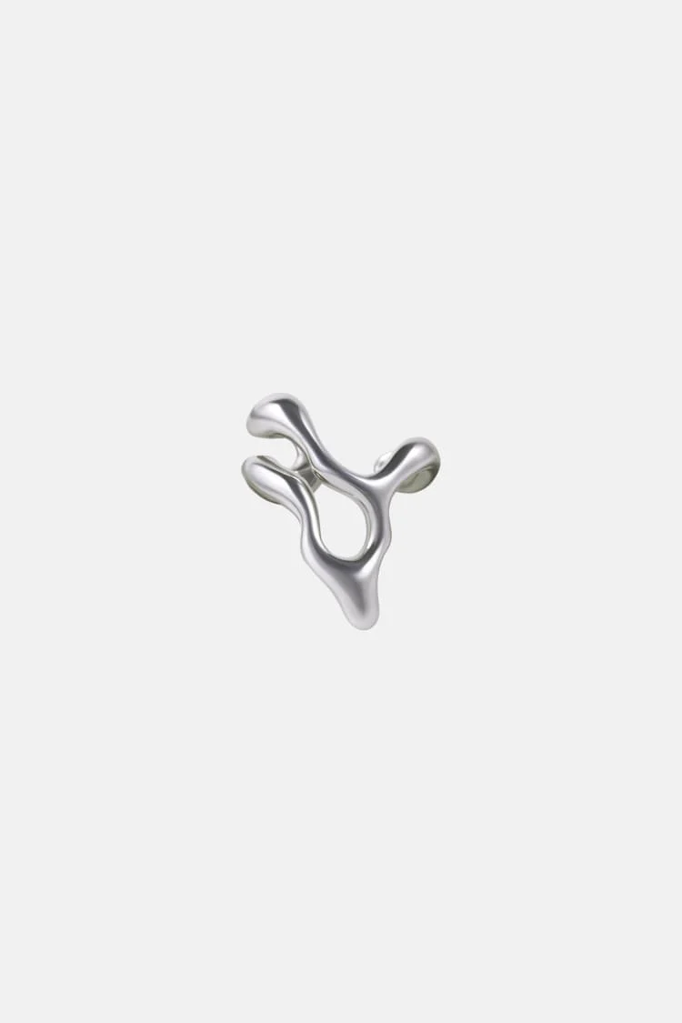 asymmetrical silver ring - Image 5