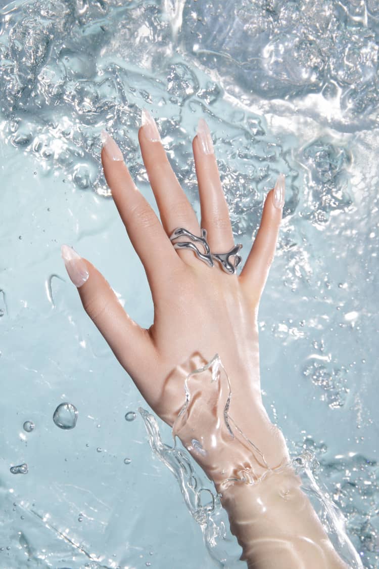 asymmetrical silver ring - Image 6