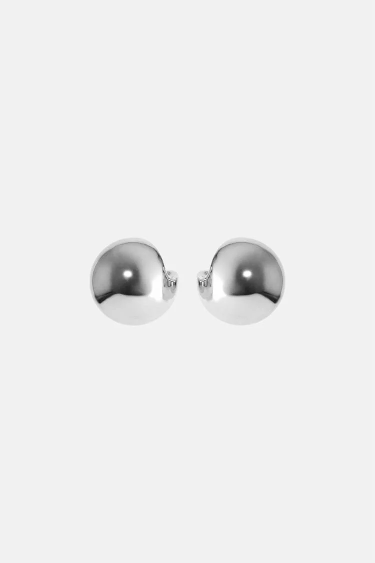 Silver Ball Earring - Image 5