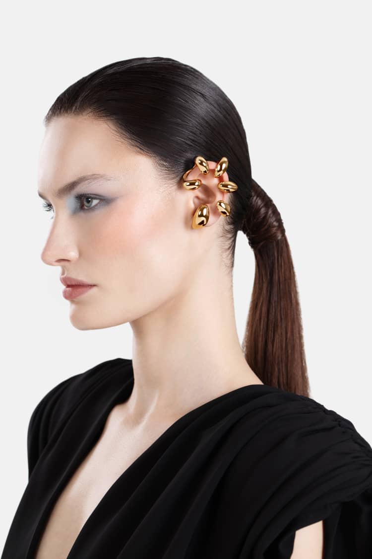 Bold Multi Ear Cuff in Gold - Image 3