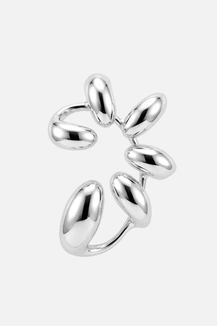 Bold Multi Ear Cuff in Silver - Image 5