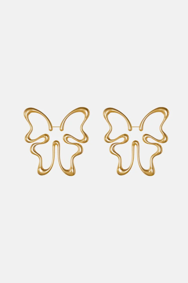 Gold Butterfly Earring