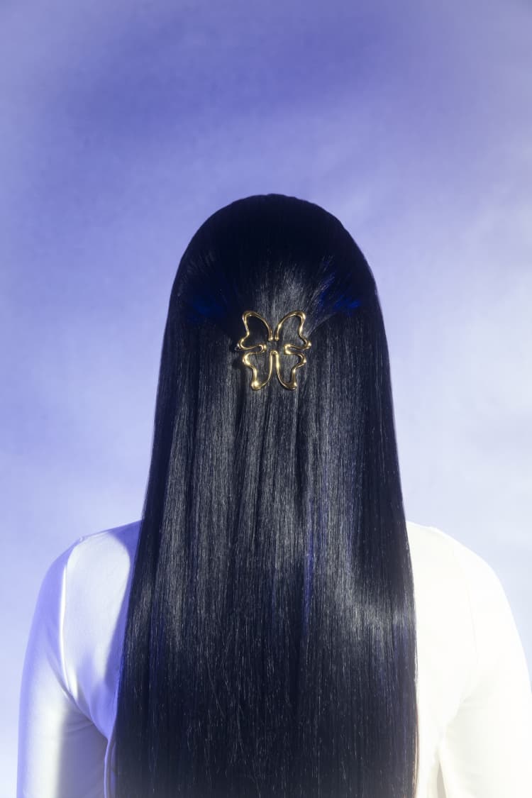 Gold Butterfly Hair Clip