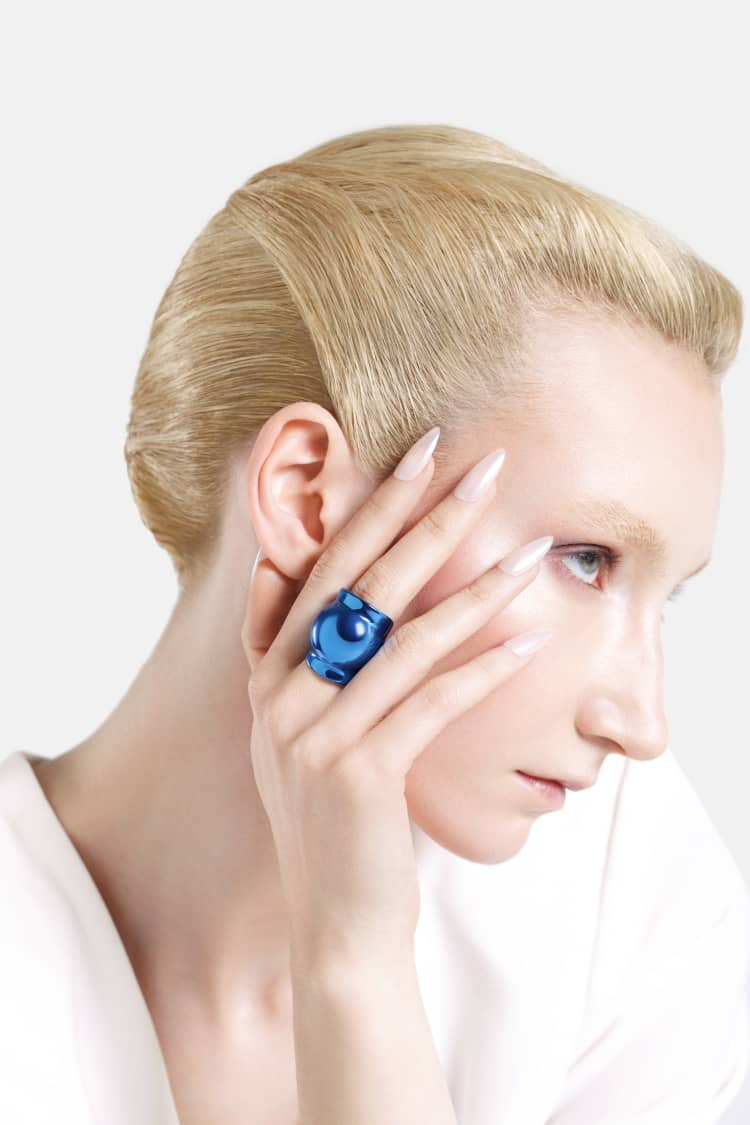 Casa Batlló ball ring in blue