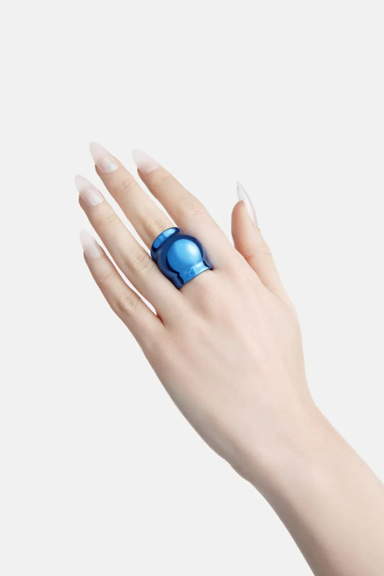 Casa Batlló ball ring in blue - Image 3