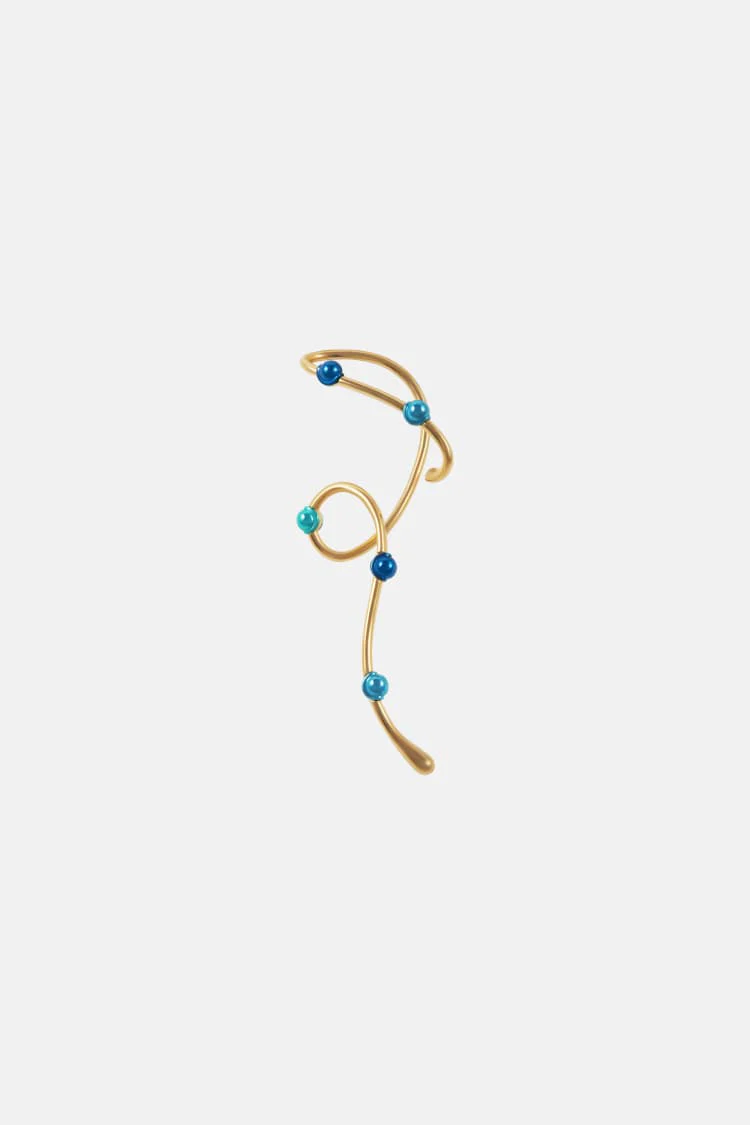 Casa Batlló dangle earcuff in gold