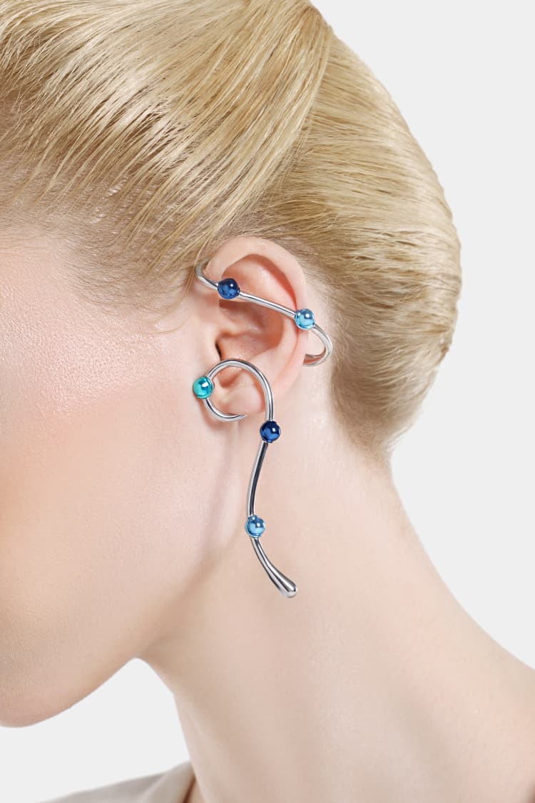 Casa Batlló dangle earcuff in silver