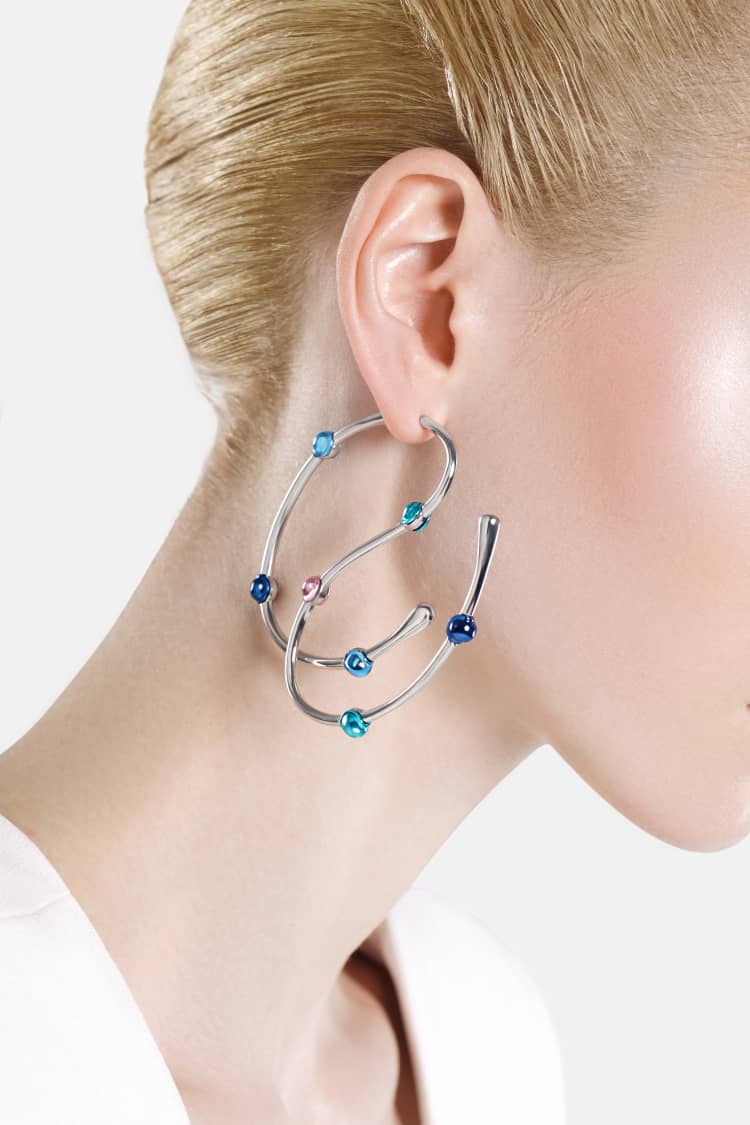 Casa Batlló dangle earrings in silver