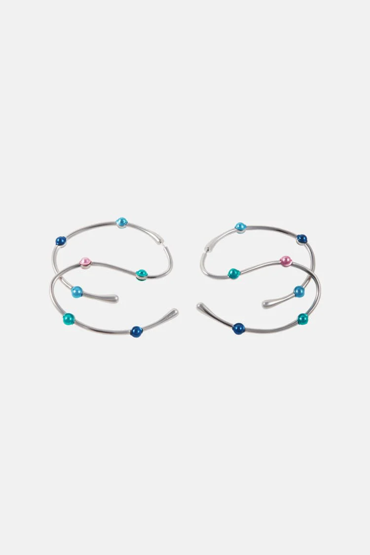 Casa Batlló dangle earrings in silver - Image 2