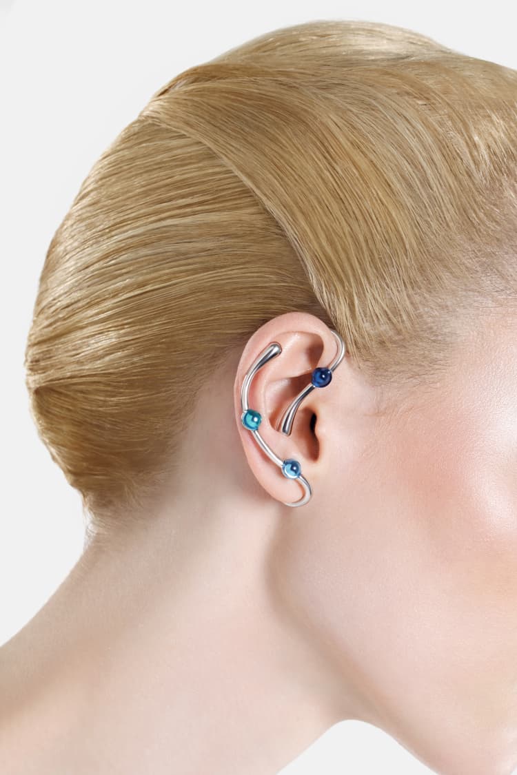 Casa Batlló full earcuff in silver - Image 2