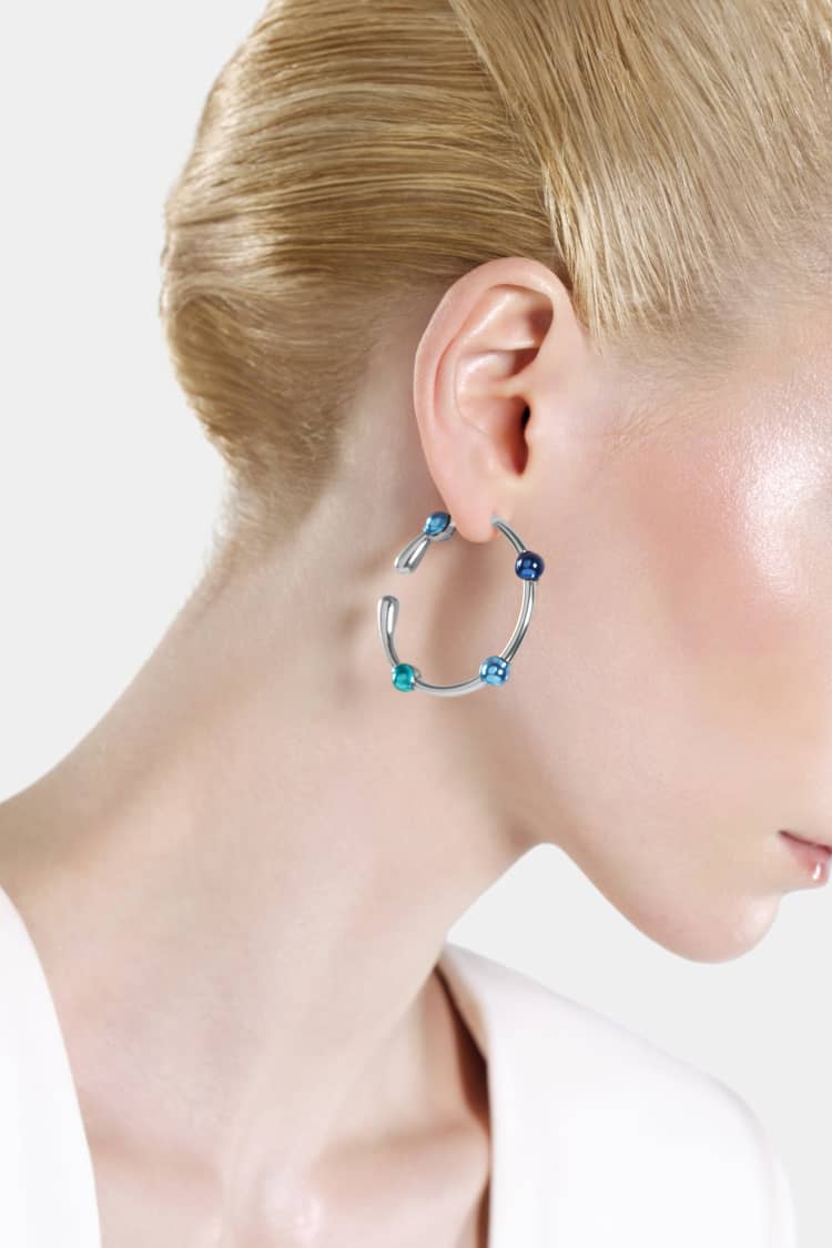 Casa Batlló hoop earrings in silver - Image 2