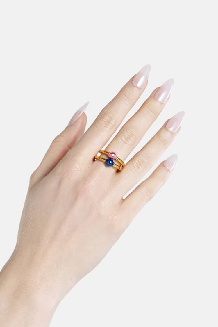 Casa Batlló ring in gold and rose - Image 3