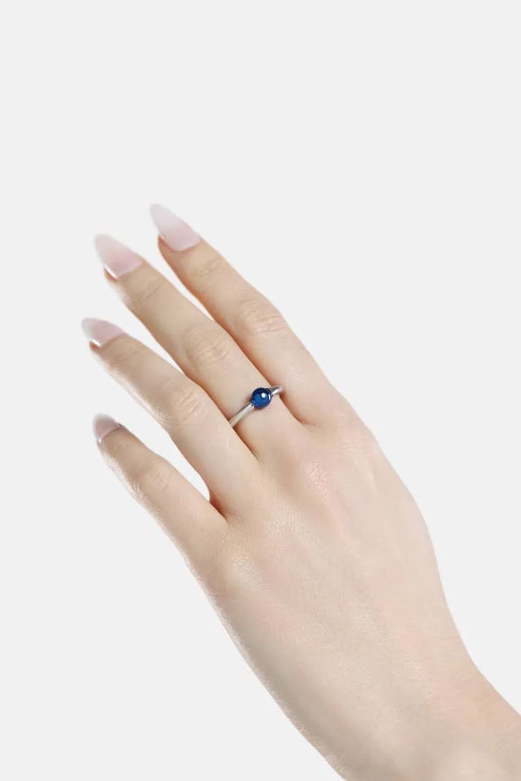 Casa Batlló ring in silver and blue - Image 2