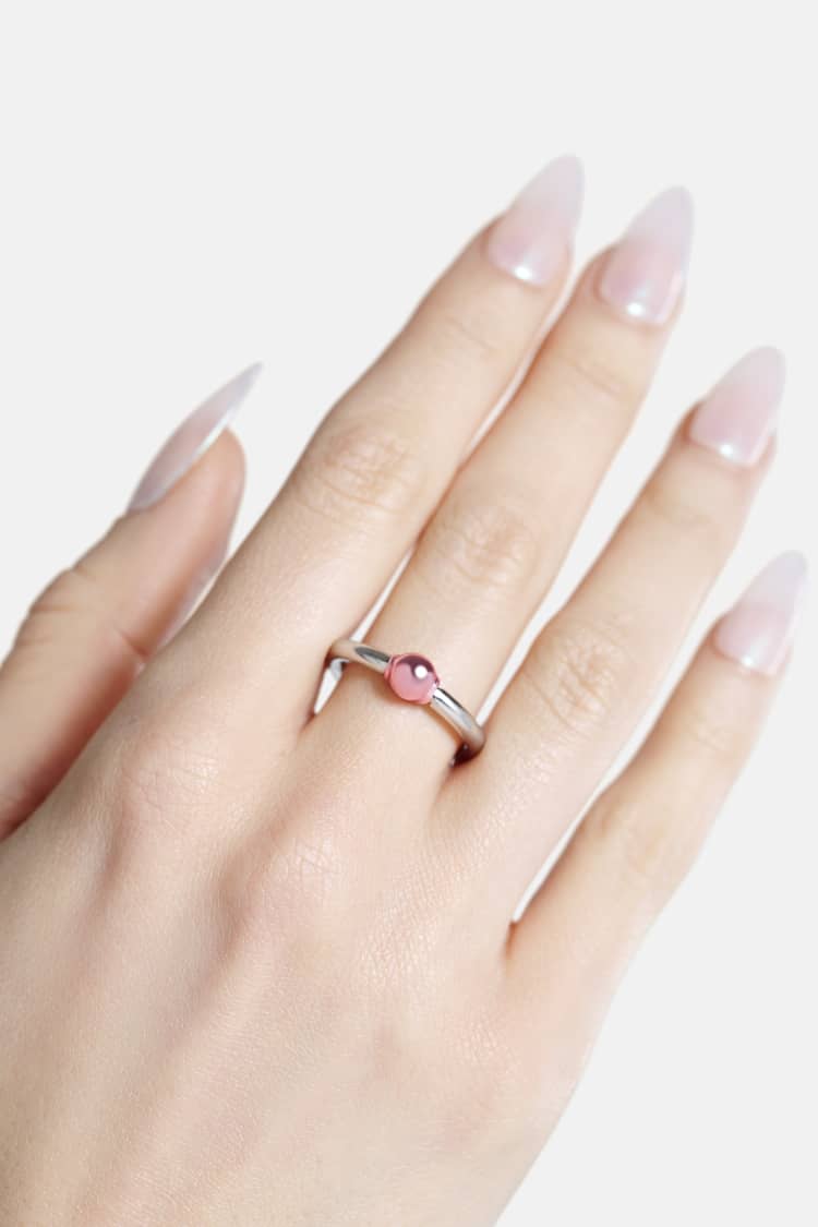 Casa Batlló ring in silver and rose - Image 3