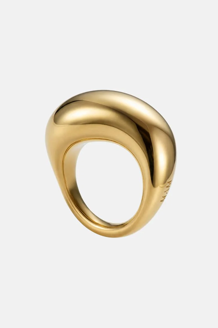Chunky Sculptural Ring in Gold