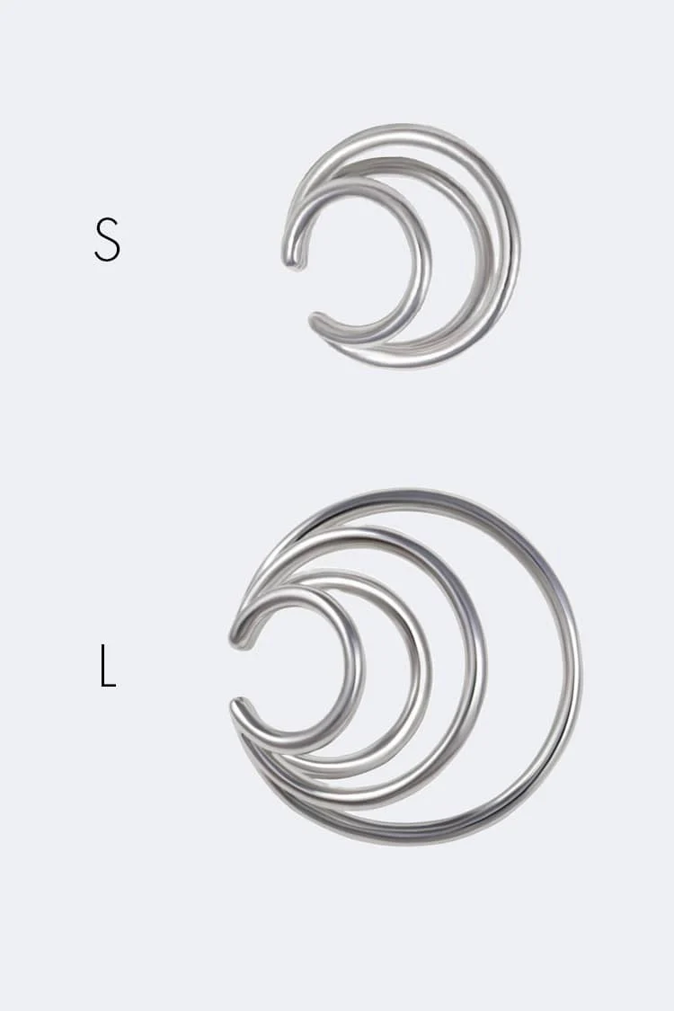 Silver Coils Ear Cuff - Image 2