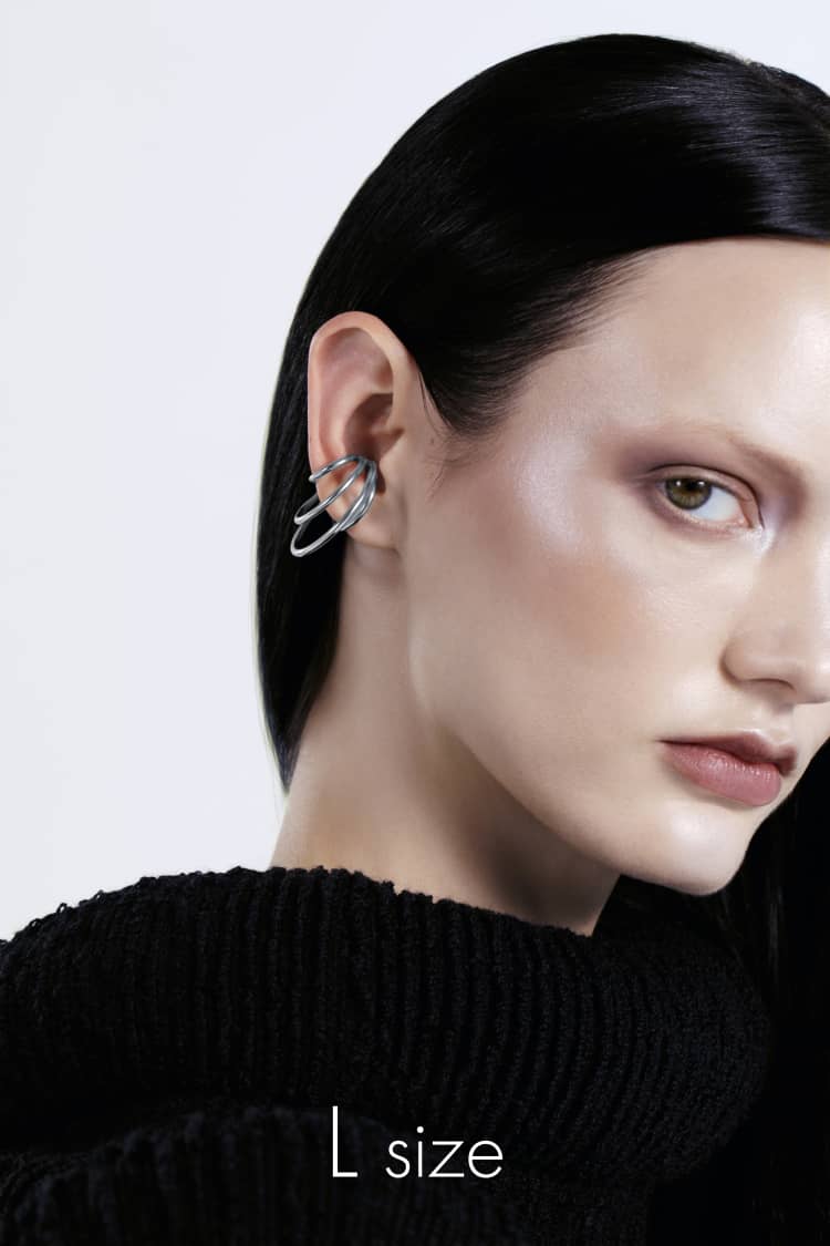 Silver Coils Ear Cuff - Image 4
