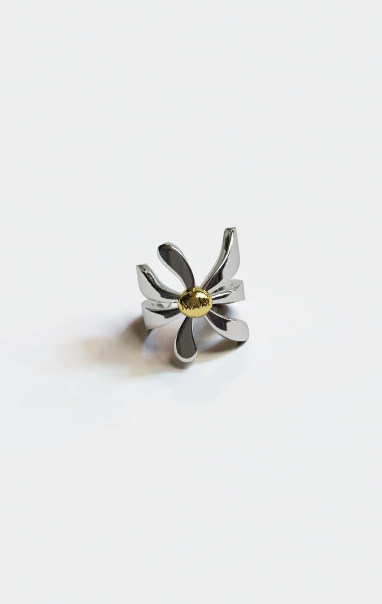 Daisy Flower Midi Ring - Image 4