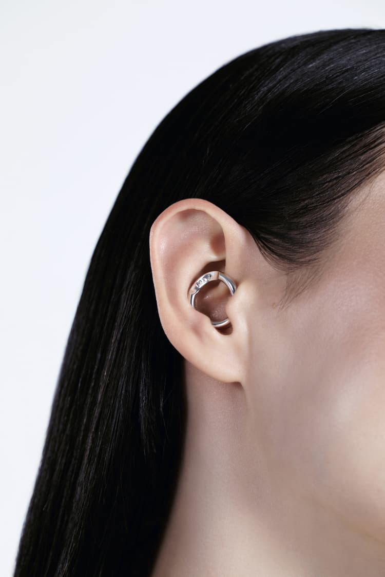 Silver Daith No Pierced Ear Cuff - Image 2