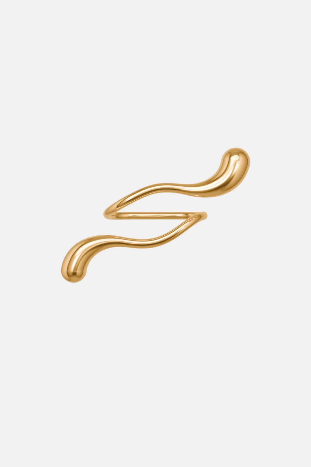 Double-Finger Drop Ring - gold - Image 2