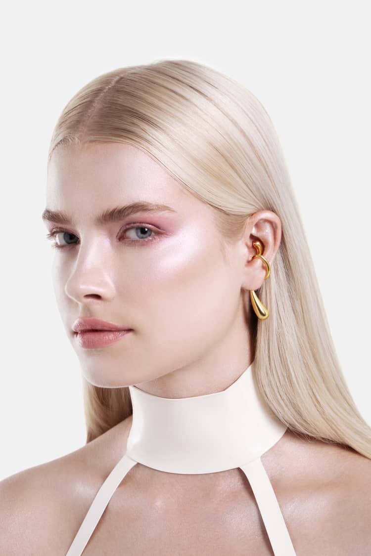 Drop Wrap Ear Cuff - gold - Image 3