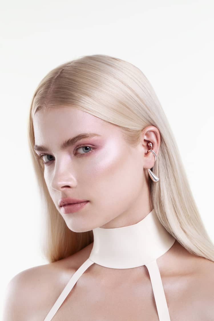 Drop Wrap Ear Cuff - silver - Image 2