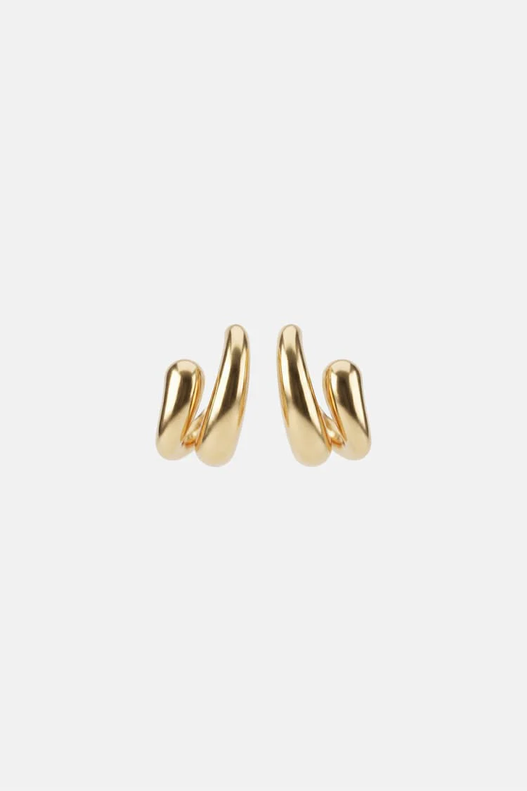 Drop Wrap Earrings - gold - Image 4