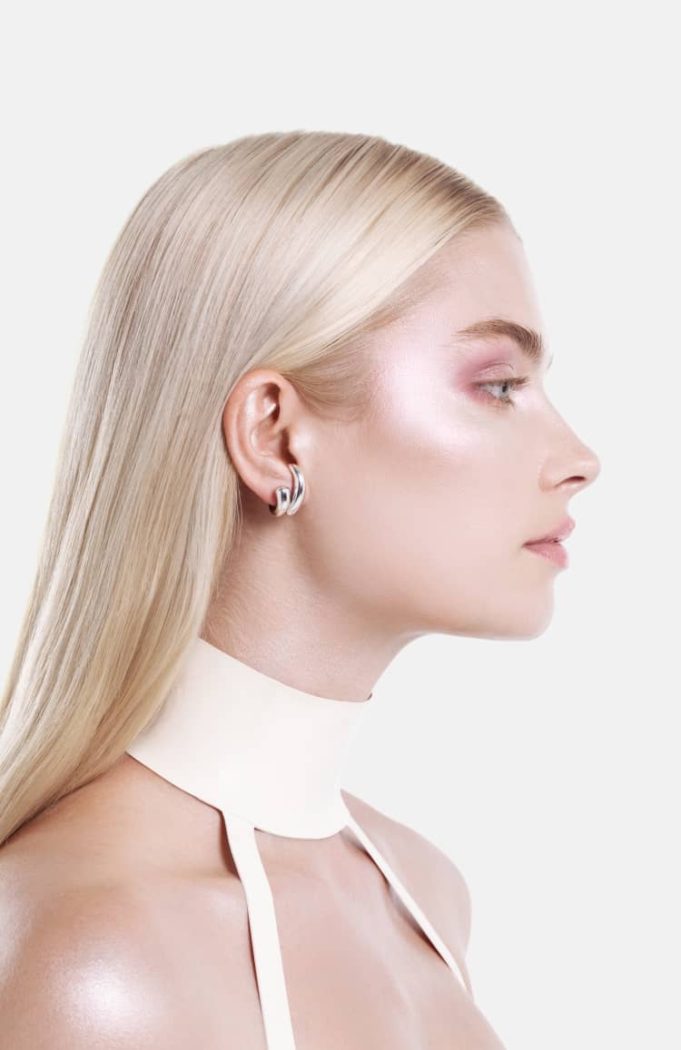 Drop Wrap Earrings - silver - Image 2