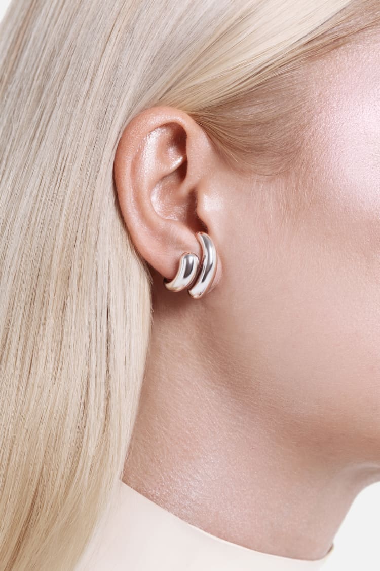 Drop Wrap Earrings - silver - Image 3