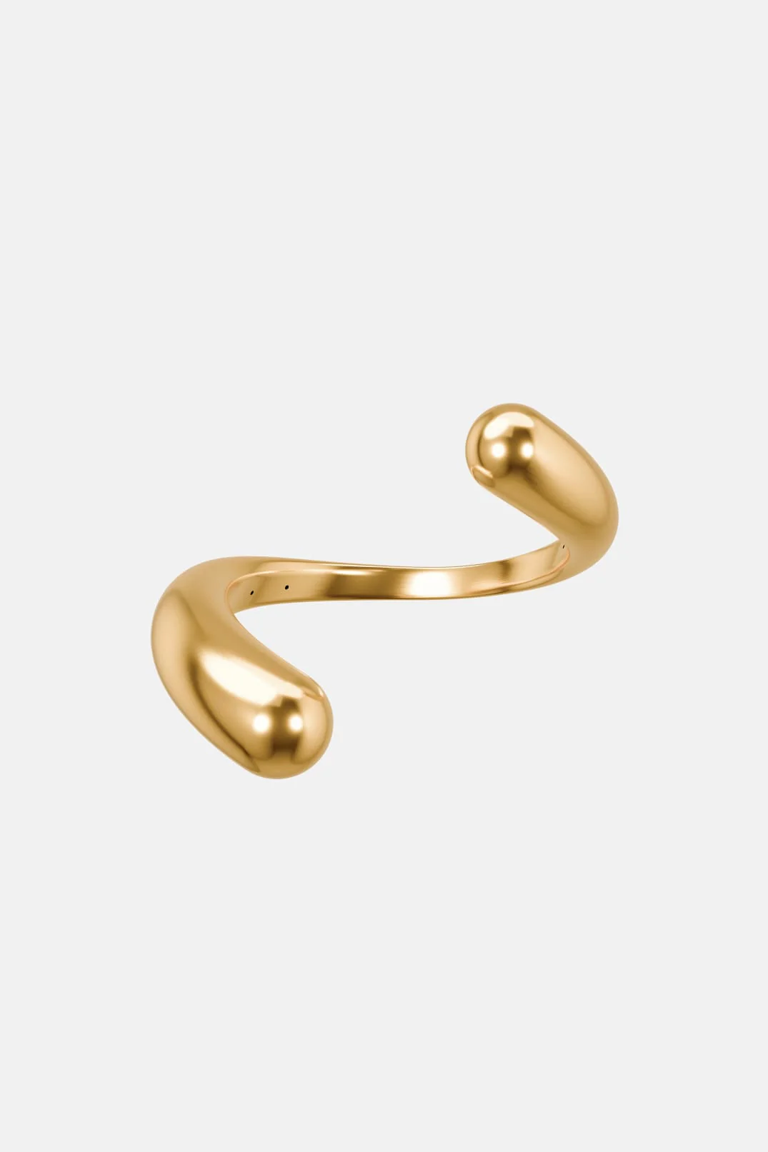 Drops Asymmetrical Necklace - gold
