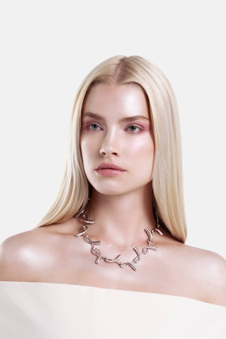 Drops Chain Necklace - silver
