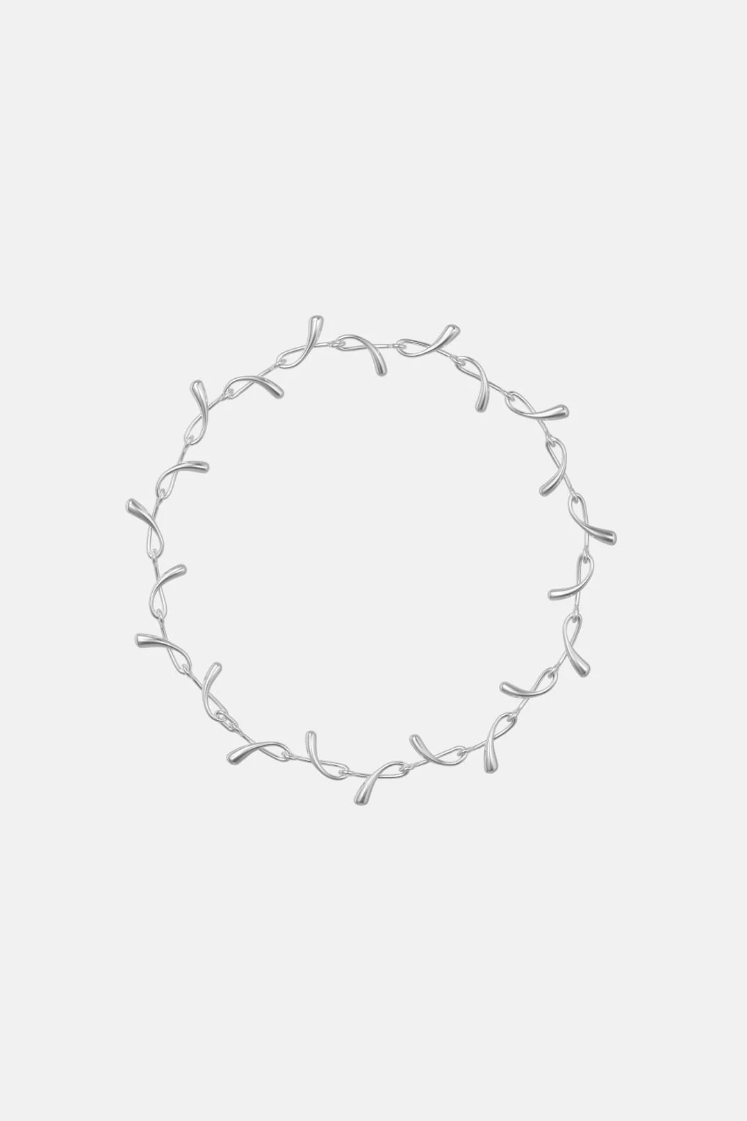 Drops Chain Necklace - silver - Image 6