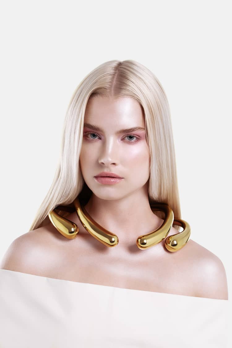 Drops huge Necklace - gold - Image 2