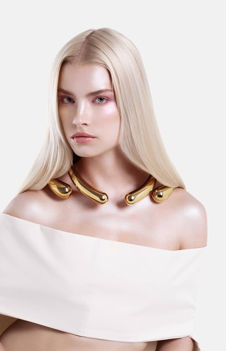 Drops huge Necklace - gold - Image 3