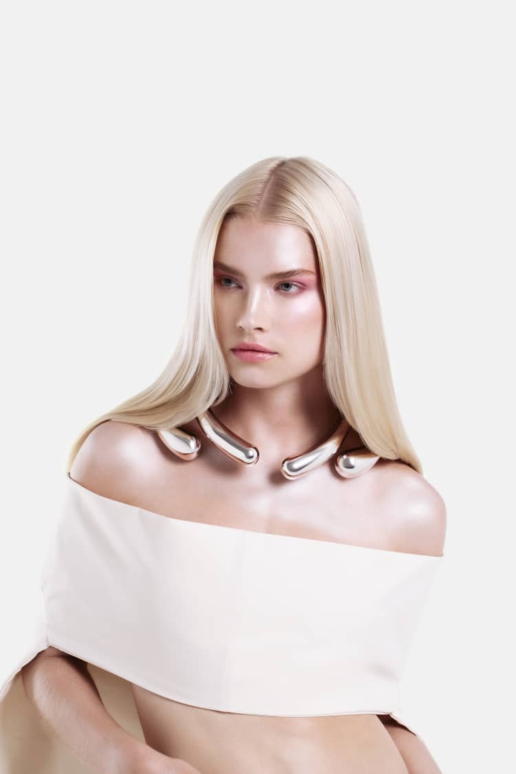 Drops huge Necklace - silver - Image 3