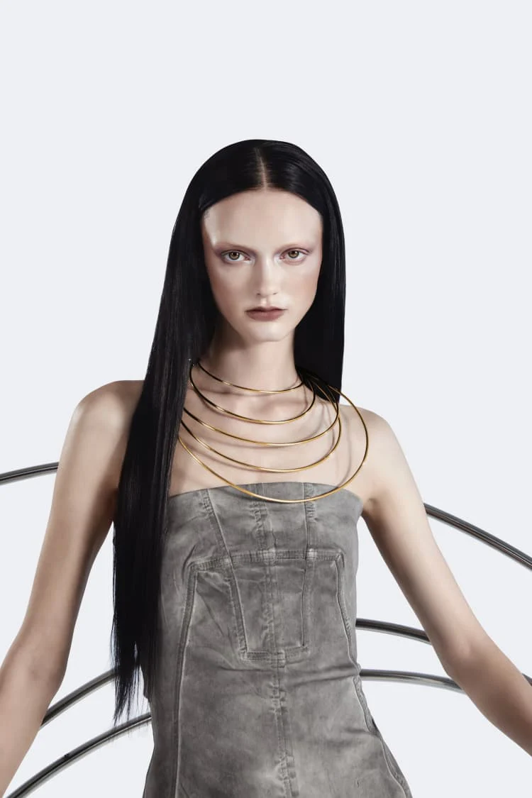 Gold Extra Bold Choker Coil - Image 2