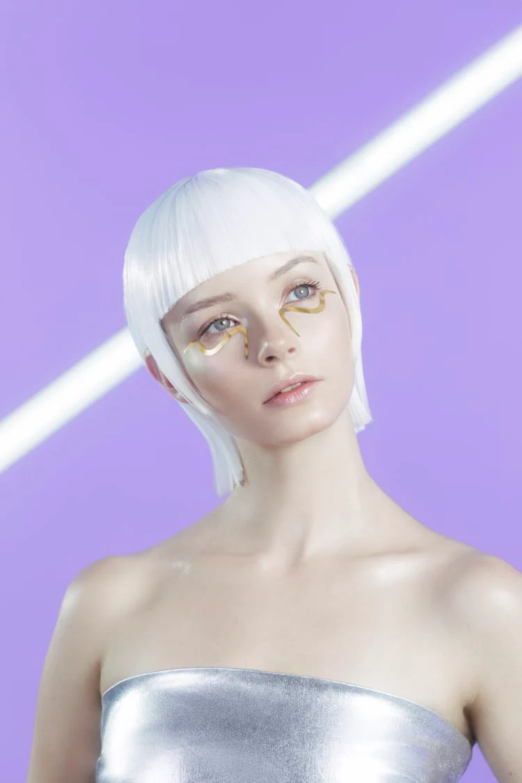 eye jewelry in 24k gold - Image 3