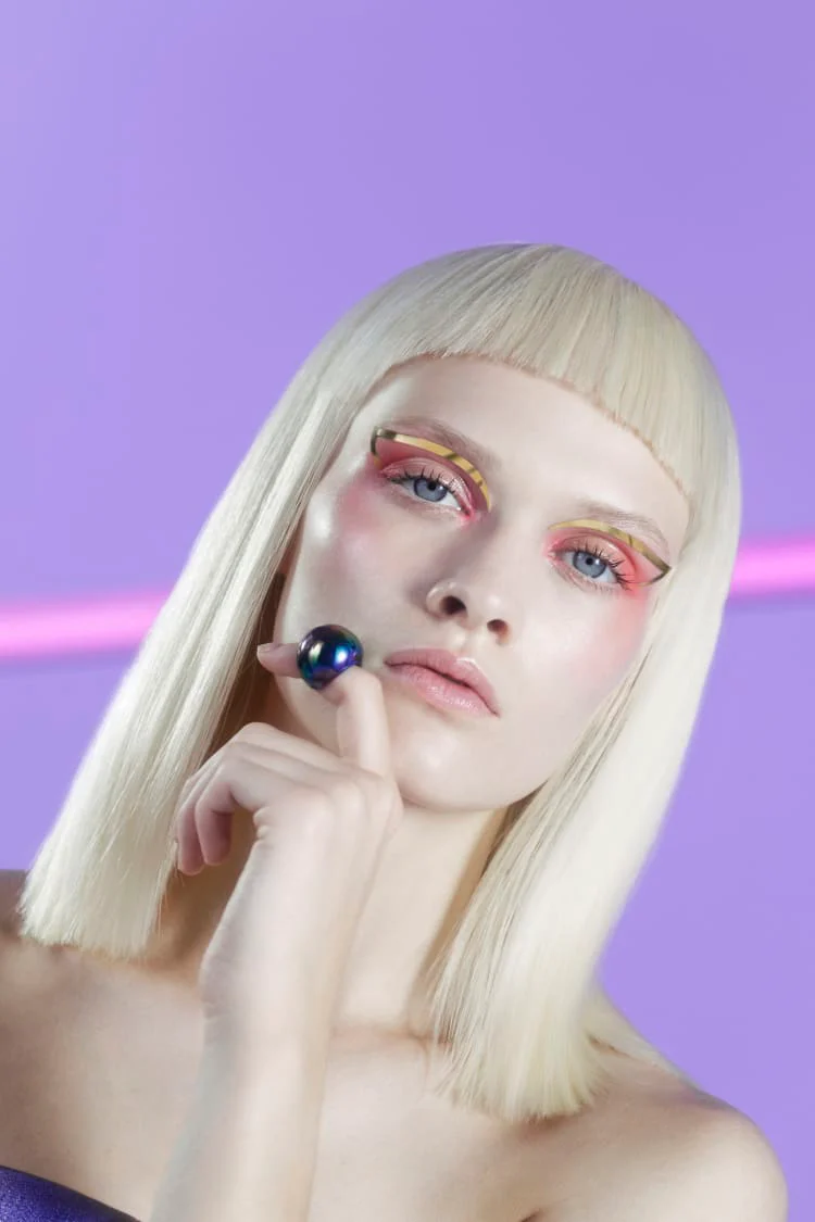 eye jewelry makeup in 24k gold - Image 2