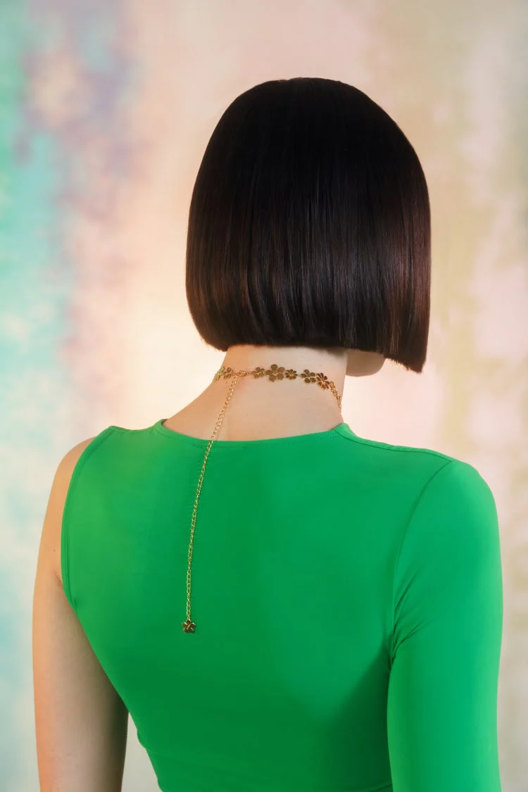 Gold Flower Choker Necklace - Image 2