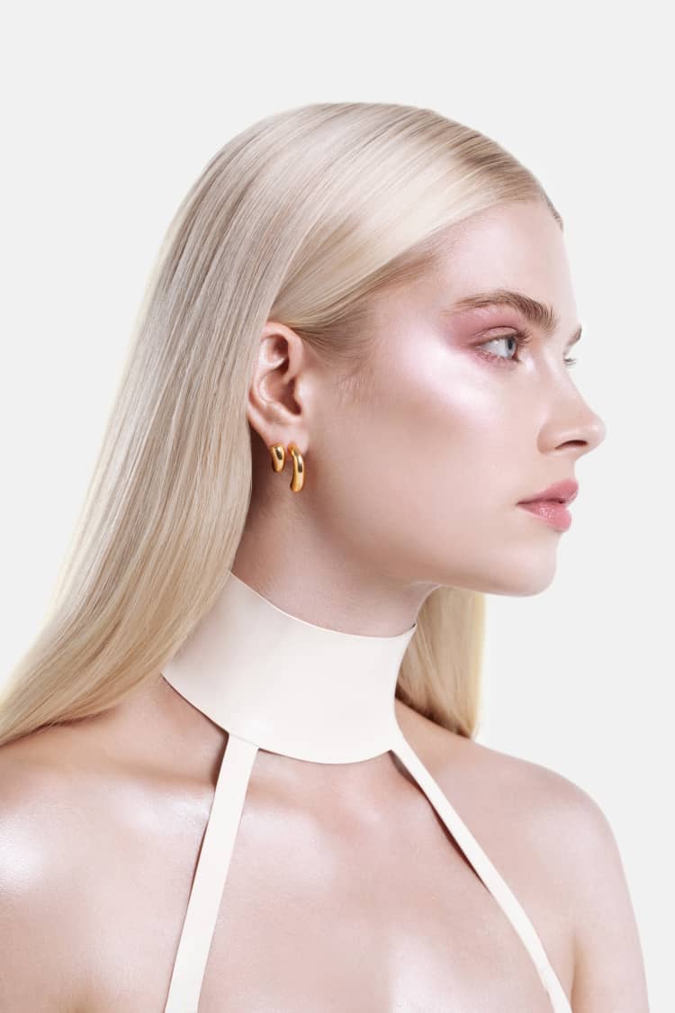 Fluid Drop Earrings - gold - Image 2