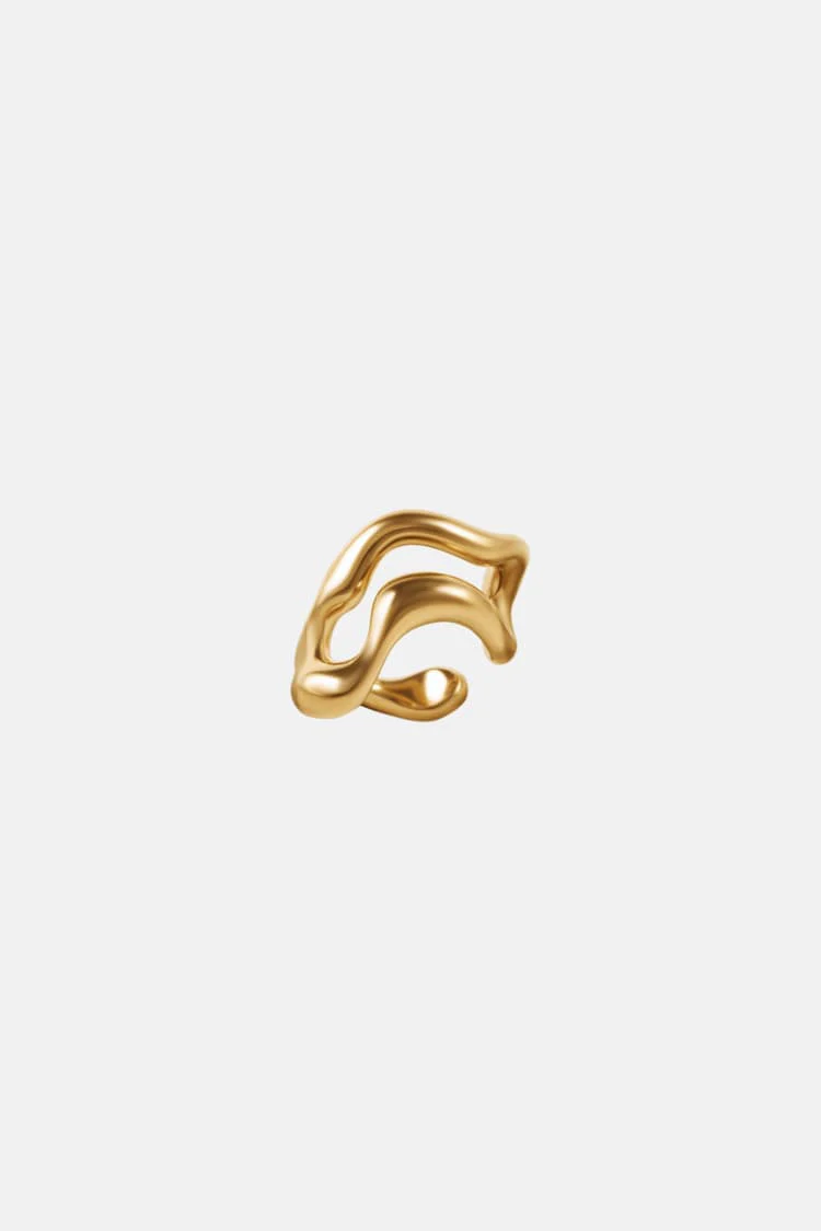 freeform gold ring