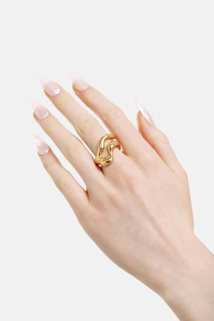 freeform gold ring - Image 2