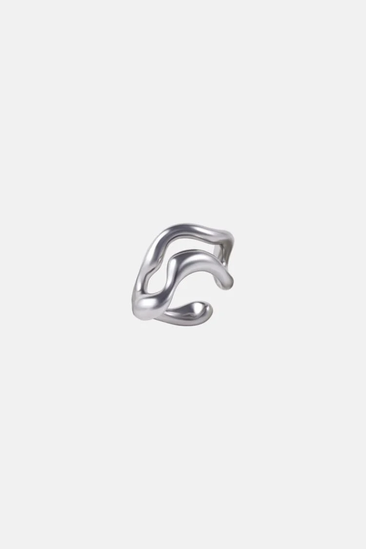 freeform silver ring - Image 4