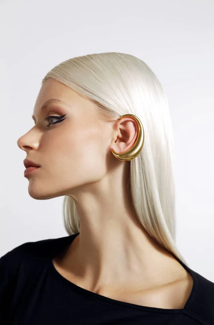Gold Full Ear Earring - Image 2
