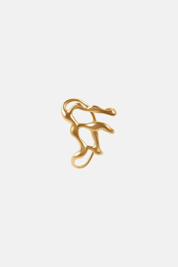 full ear liquid earcuff in gold
