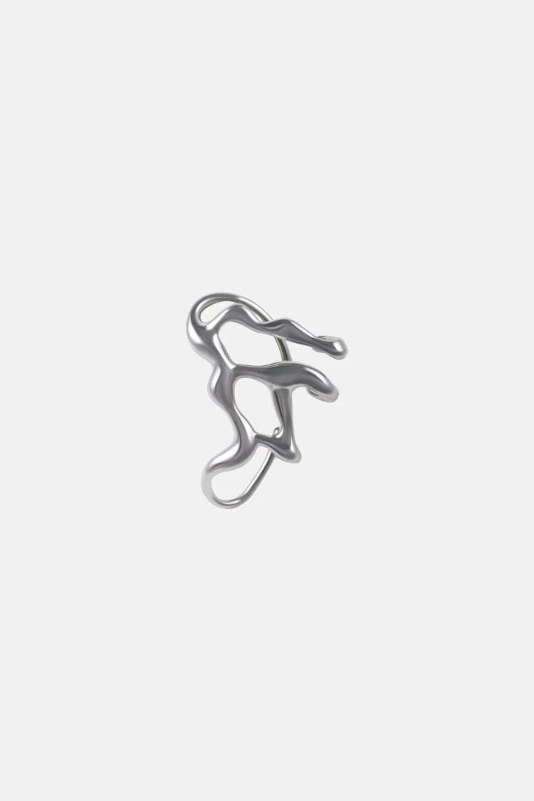 full ear liquid earcuff in silver - Image 6