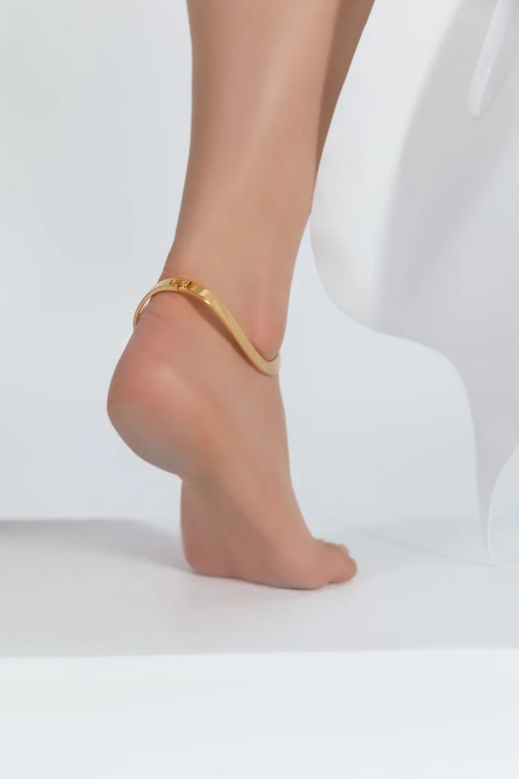 Gold Anklet Bangle - Image 3