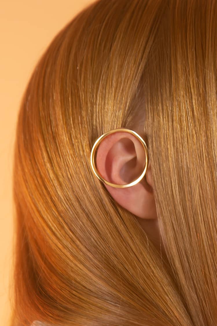Gold Circular Ear Cuff